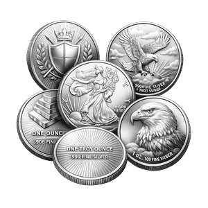 Silver rounds, .999 fine